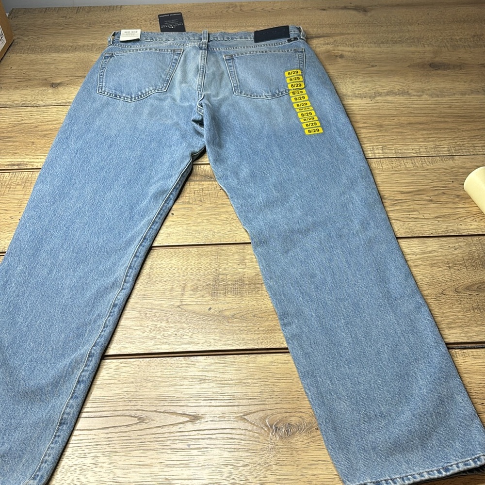 Lucky Brand Mid Rise Authentic Blue Straight Leg Jeans Classic Style Size 29 - Picture 7 of 12